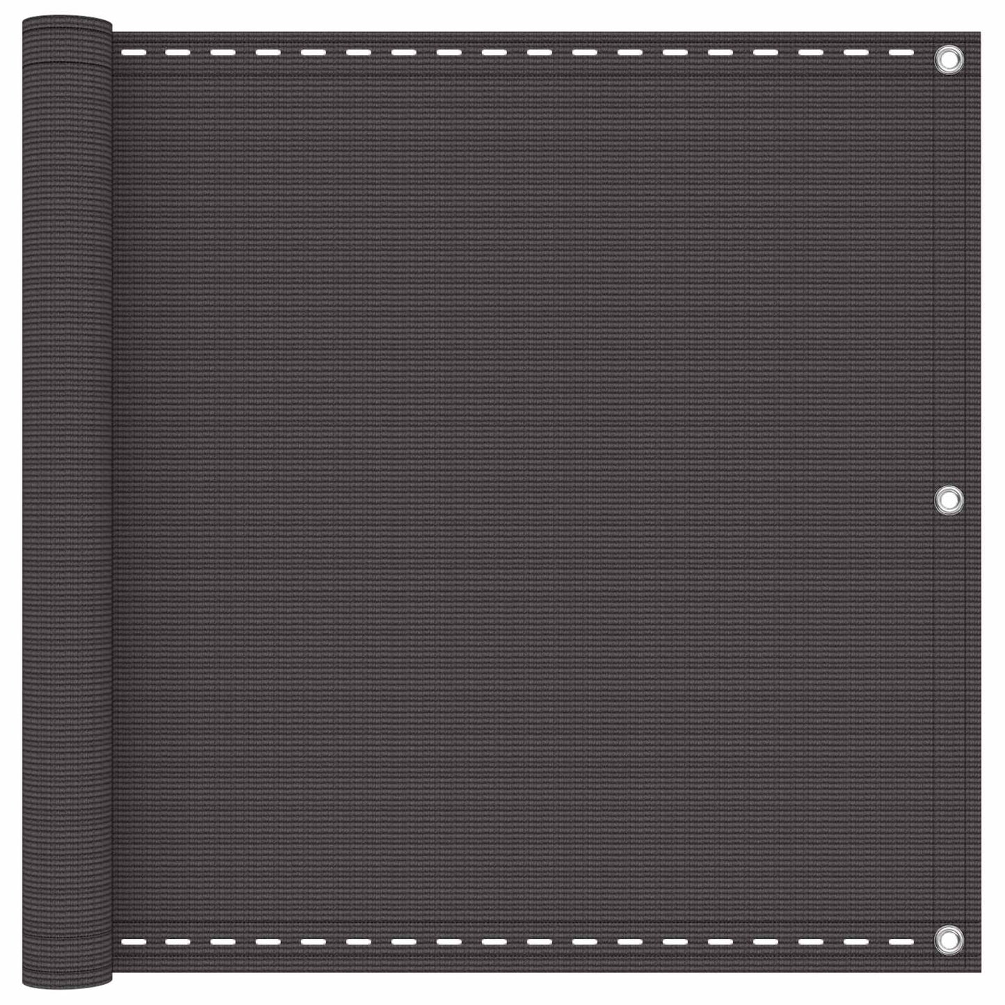 Balkonsichtschutz Anthrazit 90 x 800 cm HDPE und Aluminium