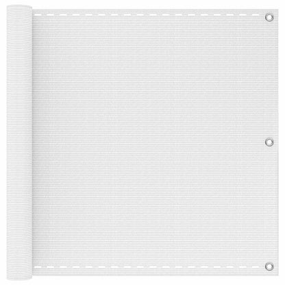 Balkonsichtschutz Rechteckig 75 x 800 cm HDPE und Aluminium