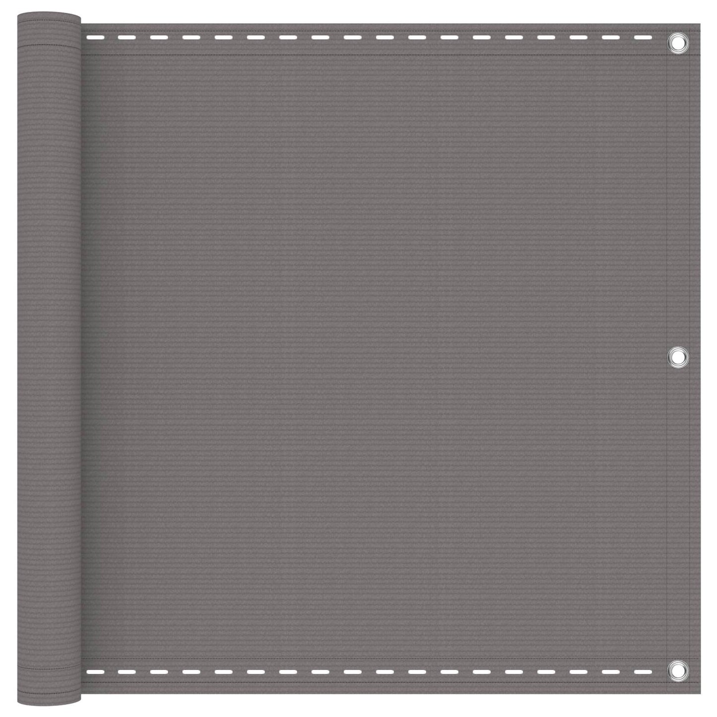 Balkonsichtschutz Hellgrau 75 x 300 cm HDPE und Aluminium