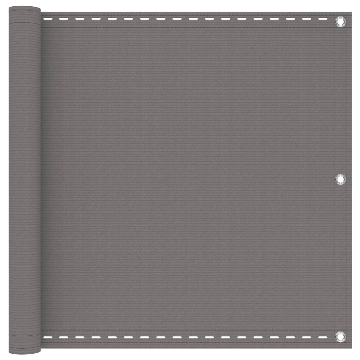 Balkonsichtschutz Rechteckig 90 x 600 cm HDPE und Aluminium