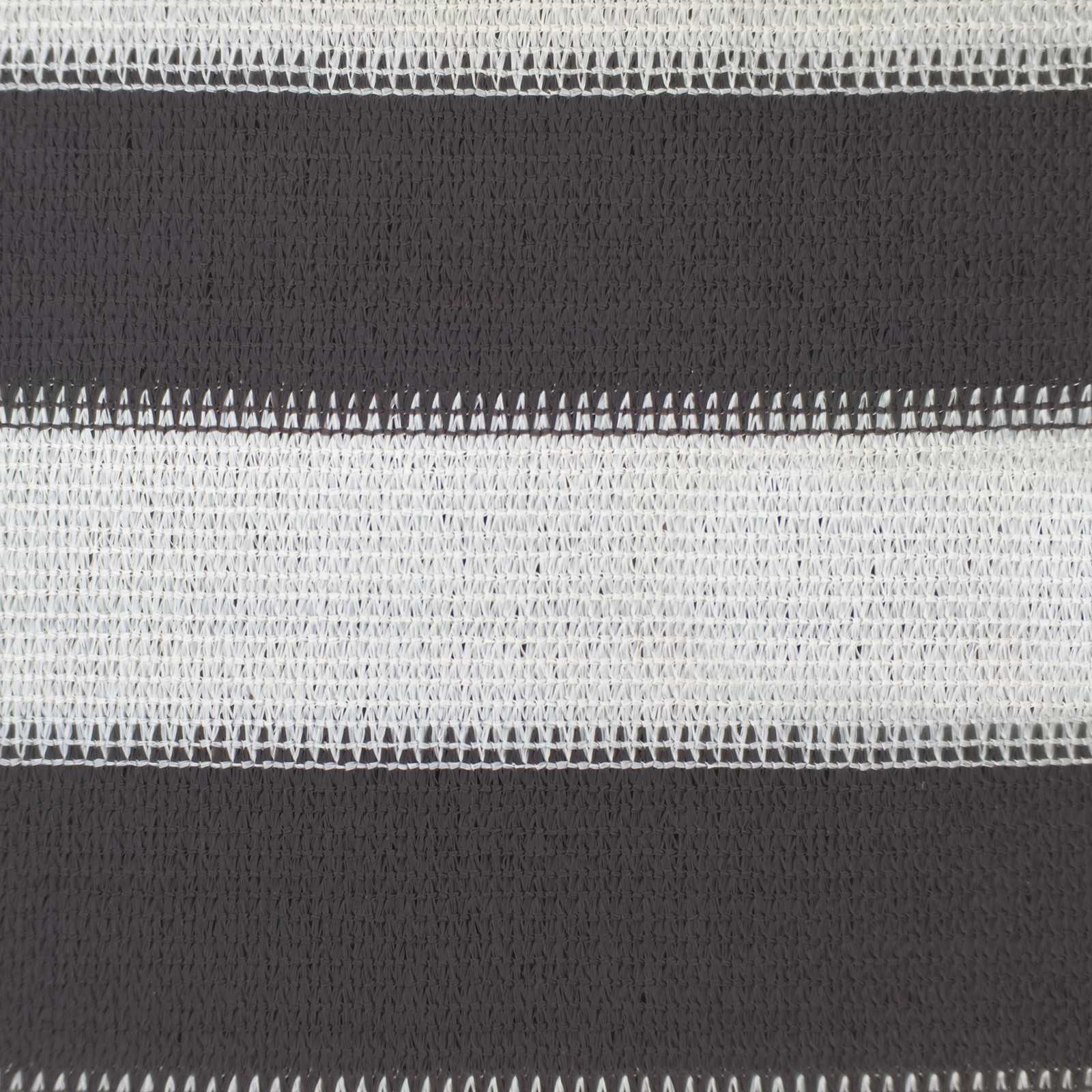 Sonnensegel 3 x 4 m HDPE Rechteckig Anthrazit und Weiß