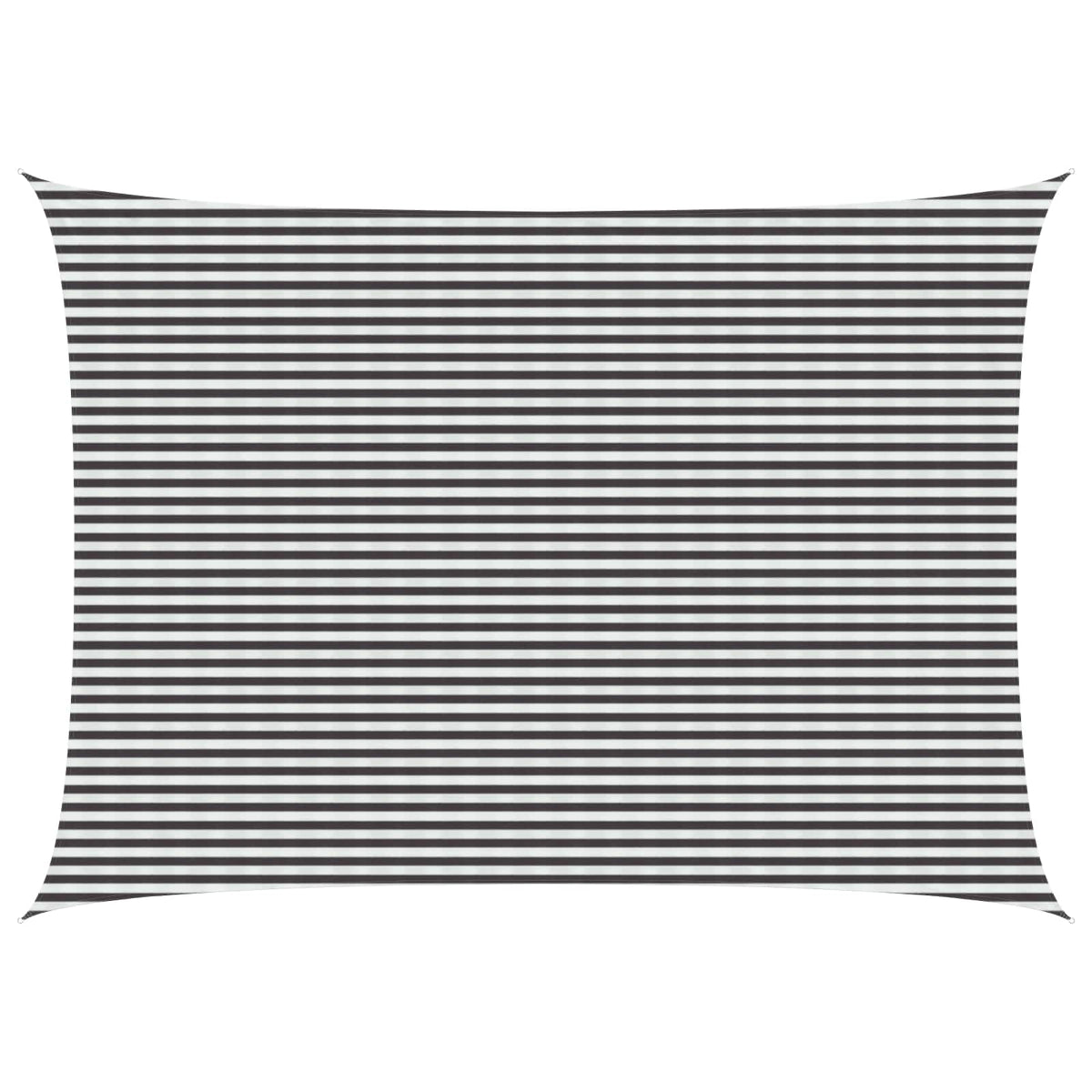 Sonnensegel Rechteckig 5 x 7 m HDPE Anthrazit und Weiß