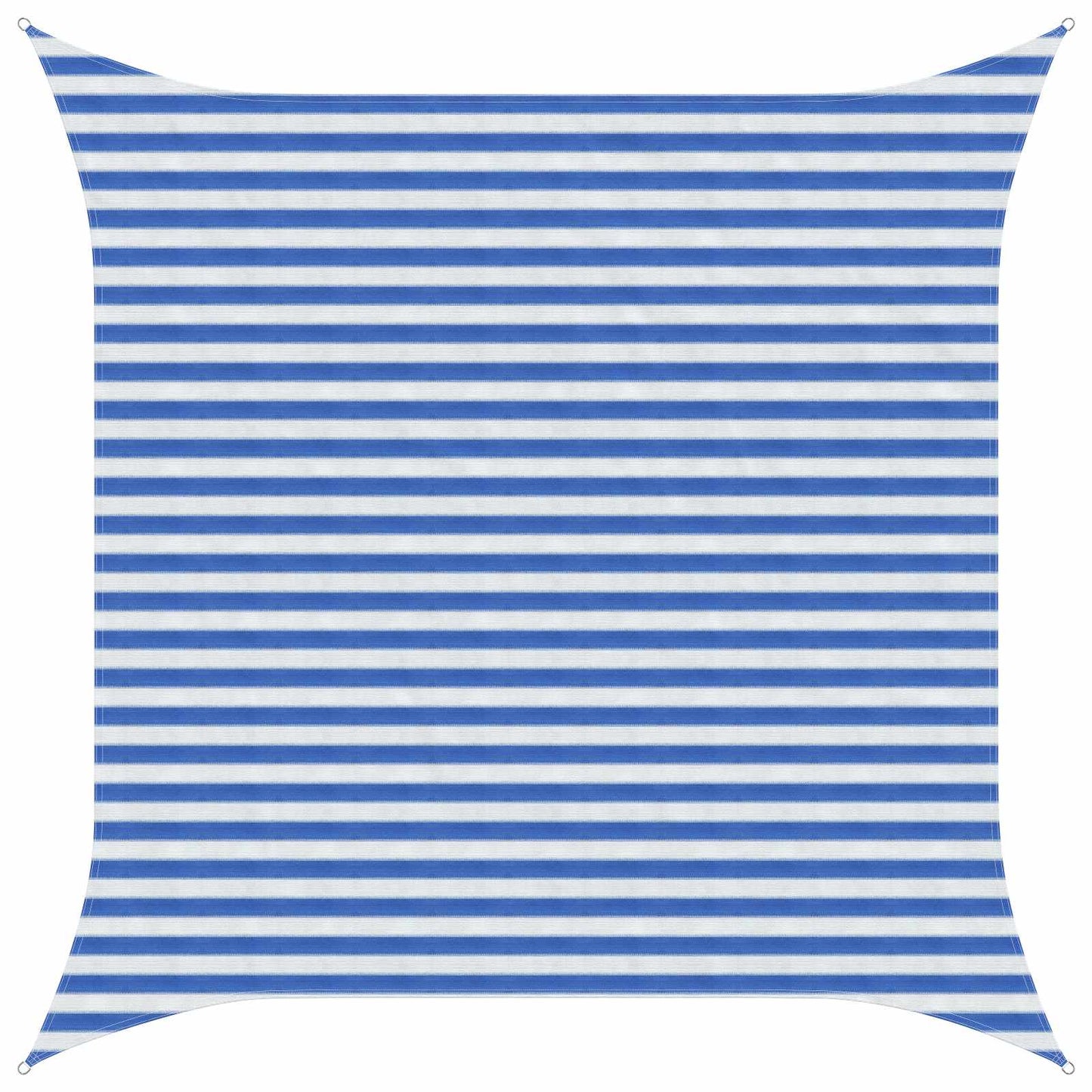 Sonnensegel Blau und Weiß 3 x 3 m HDPE