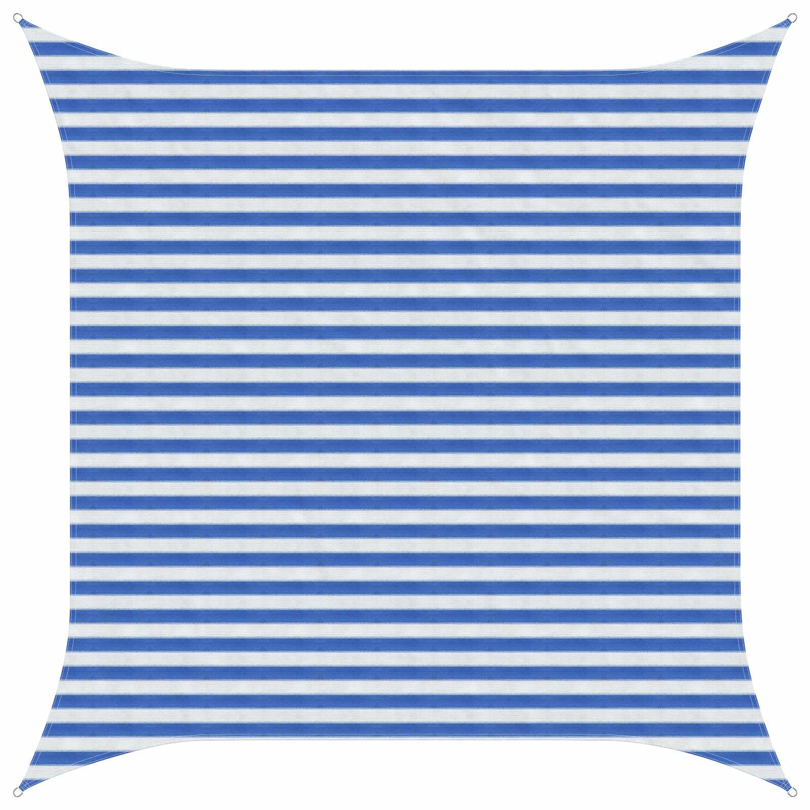 Sonnensegel Blau und Weiß 3 x 3 m HDPE
