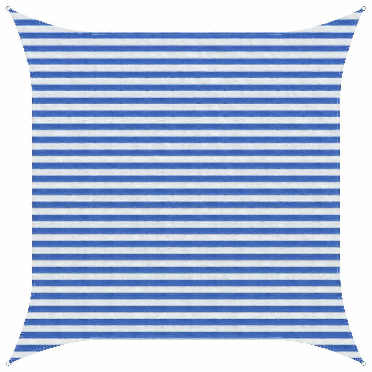 Sonnensegel Quadratisch 3 x 3 m HDPE Blau und Weiß