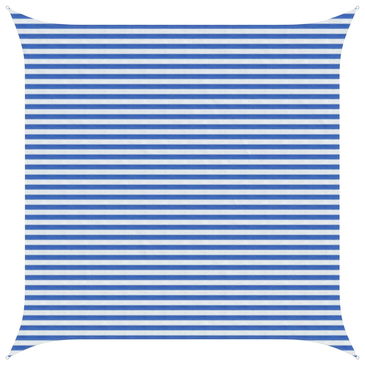 Sonnensegel Quadratisch 4,5 x 4,5 m HDPE Blau und Weiß