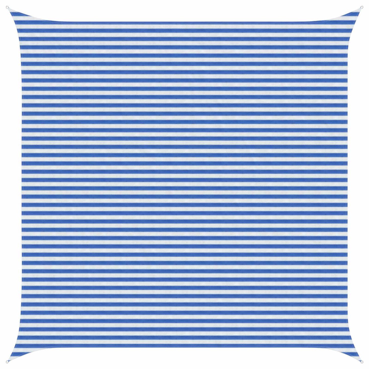 Sonnensegel Blau und Weiß 5 x 5 m HDPE