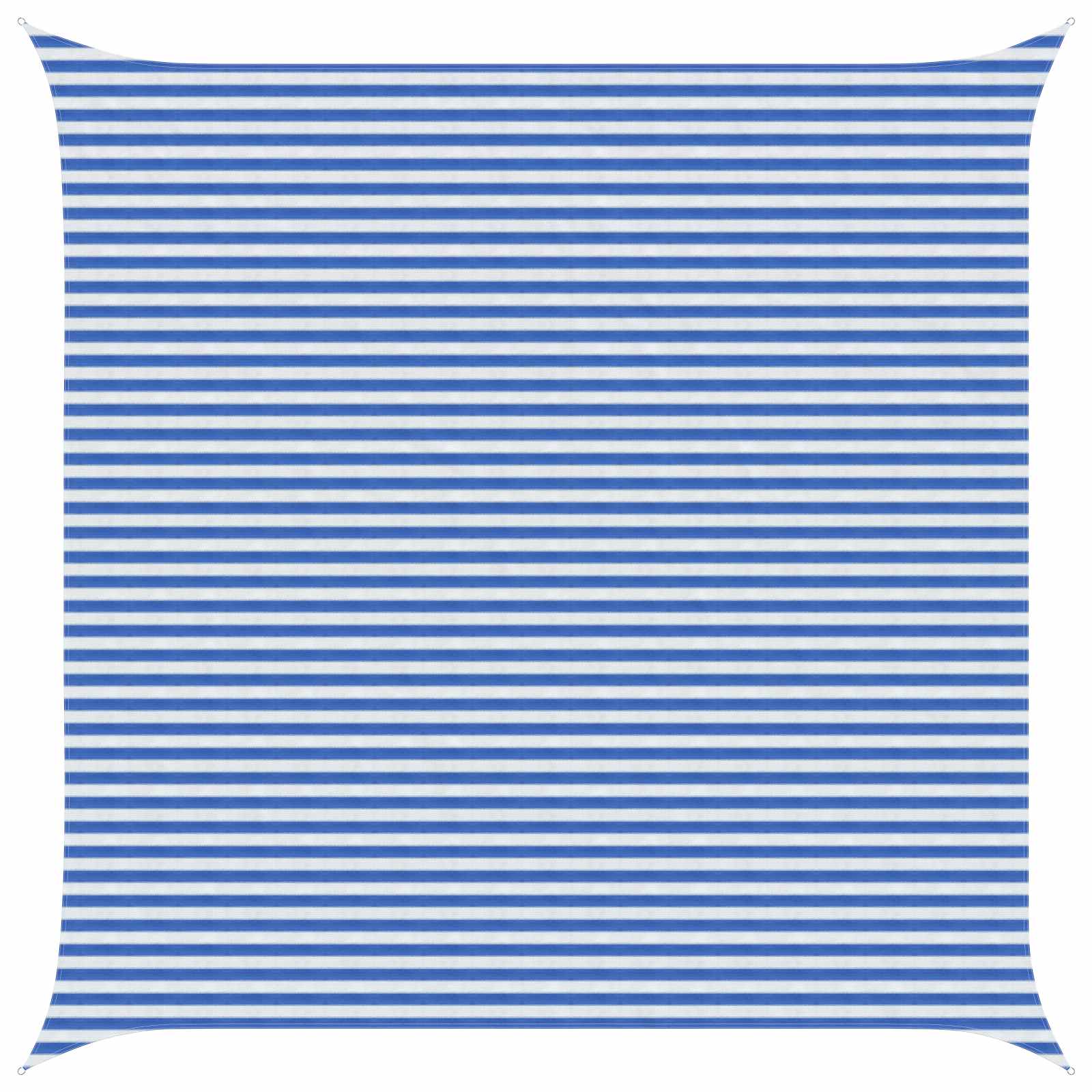 Sonnensegel Blau und Weiß 5 x 5 m HDPE