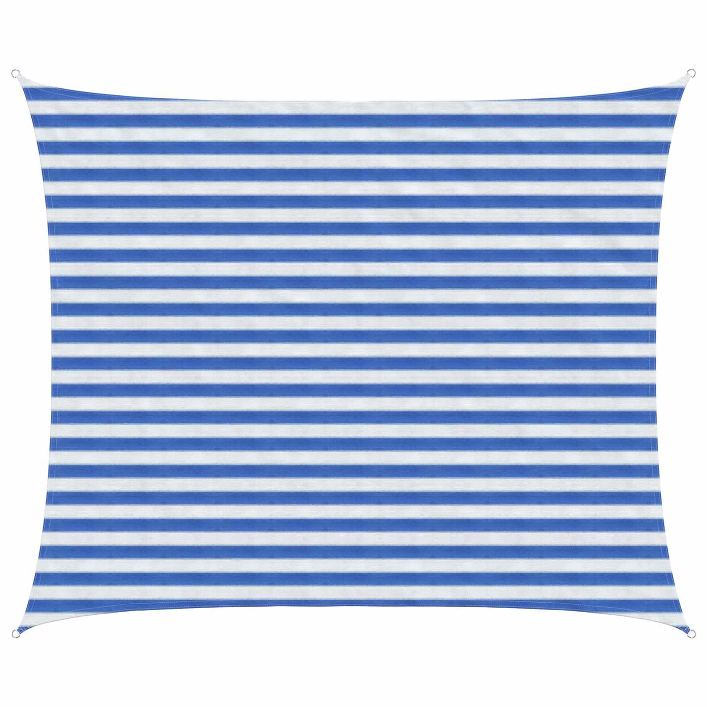 Sonnensegel 2,5 x 3,5 m HDPE Rechteckig Blau und Weiß