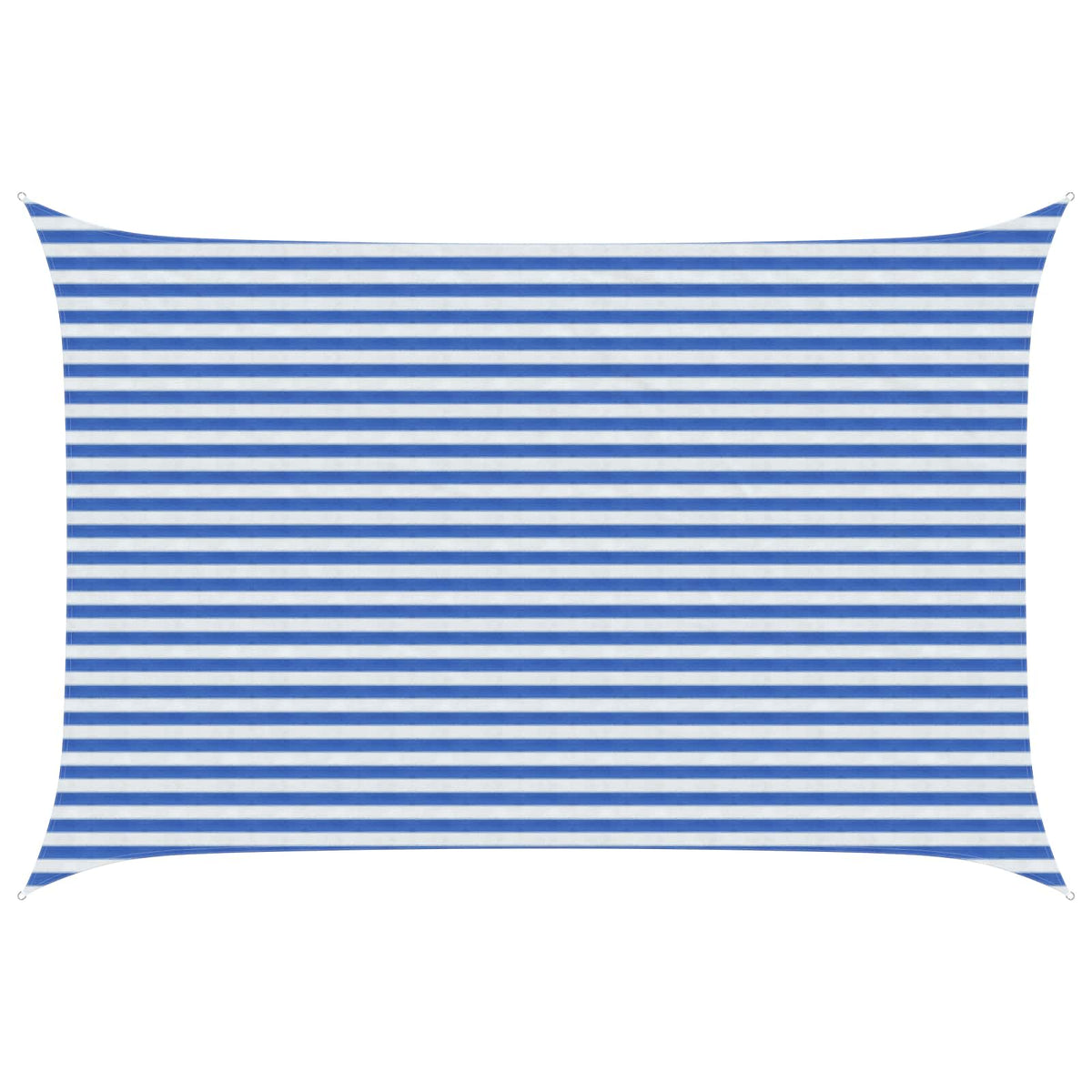Sonnensegel Rechteckig 3 x 4 m HDPE Blau und Weiß
