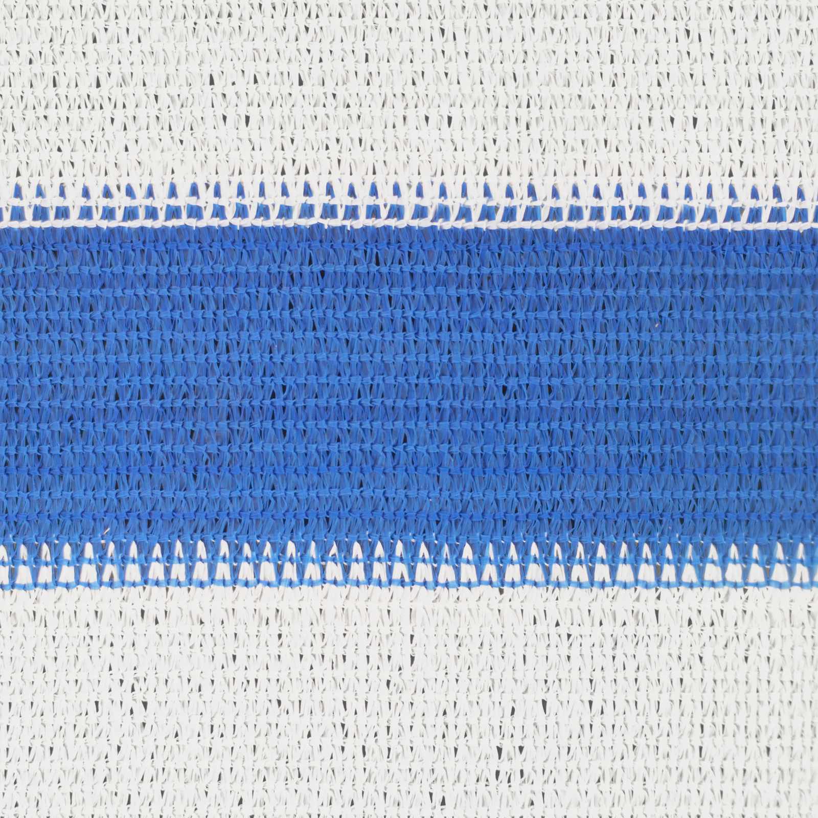 Sonnensegel 3 x 6 m HDPE Rechteckig Blau und Weiß