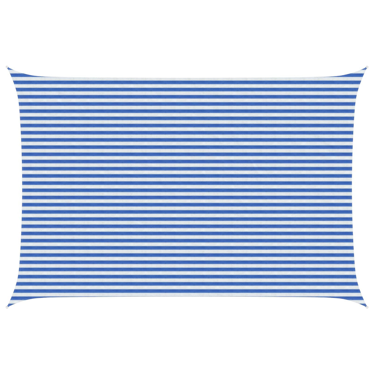 Sonnensegel Rechteckig 4 x 7 m HDPE Blau und Weiß