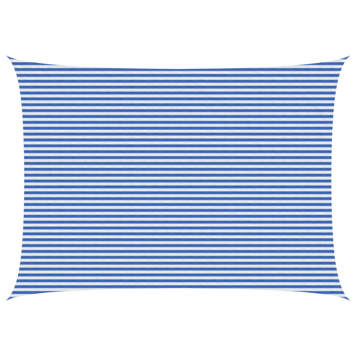 Sonnensegel Rechteckig 5 x 6 m HDPE Blau und Weiß