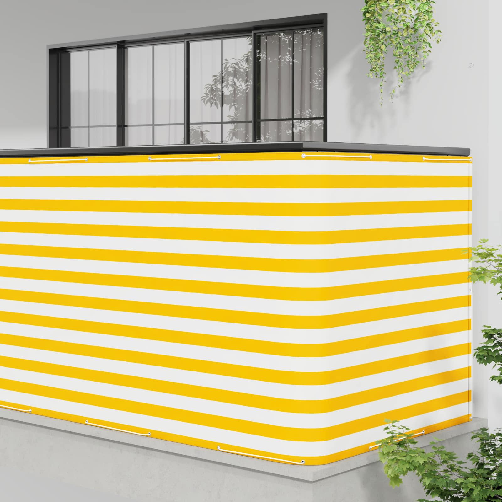 Balkon Sichtschutz 150 x 400 cm Stoff mit PU-Beschichtung
