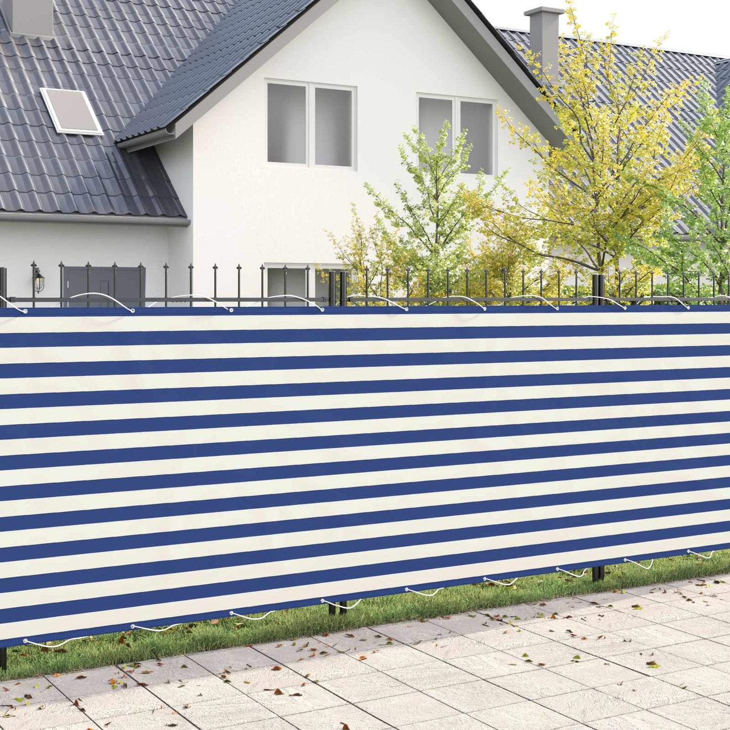 Balkon Sichtschutz 150 x 400 cm Stoff mit PU-Beschichtung