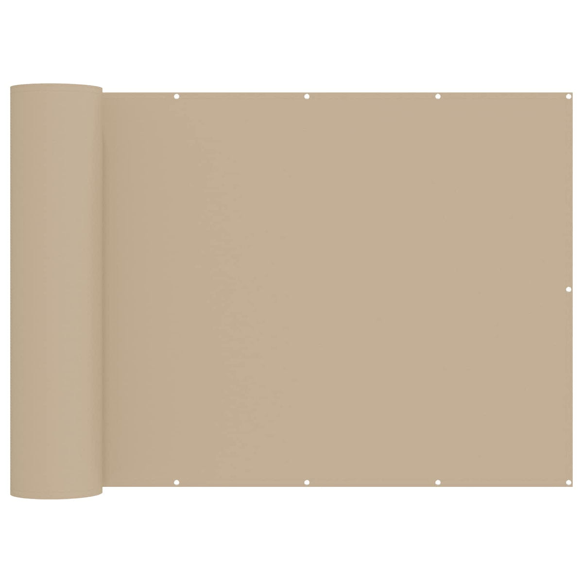 Balkon Sichtschutz 150 x 600 cm Polyester Beige