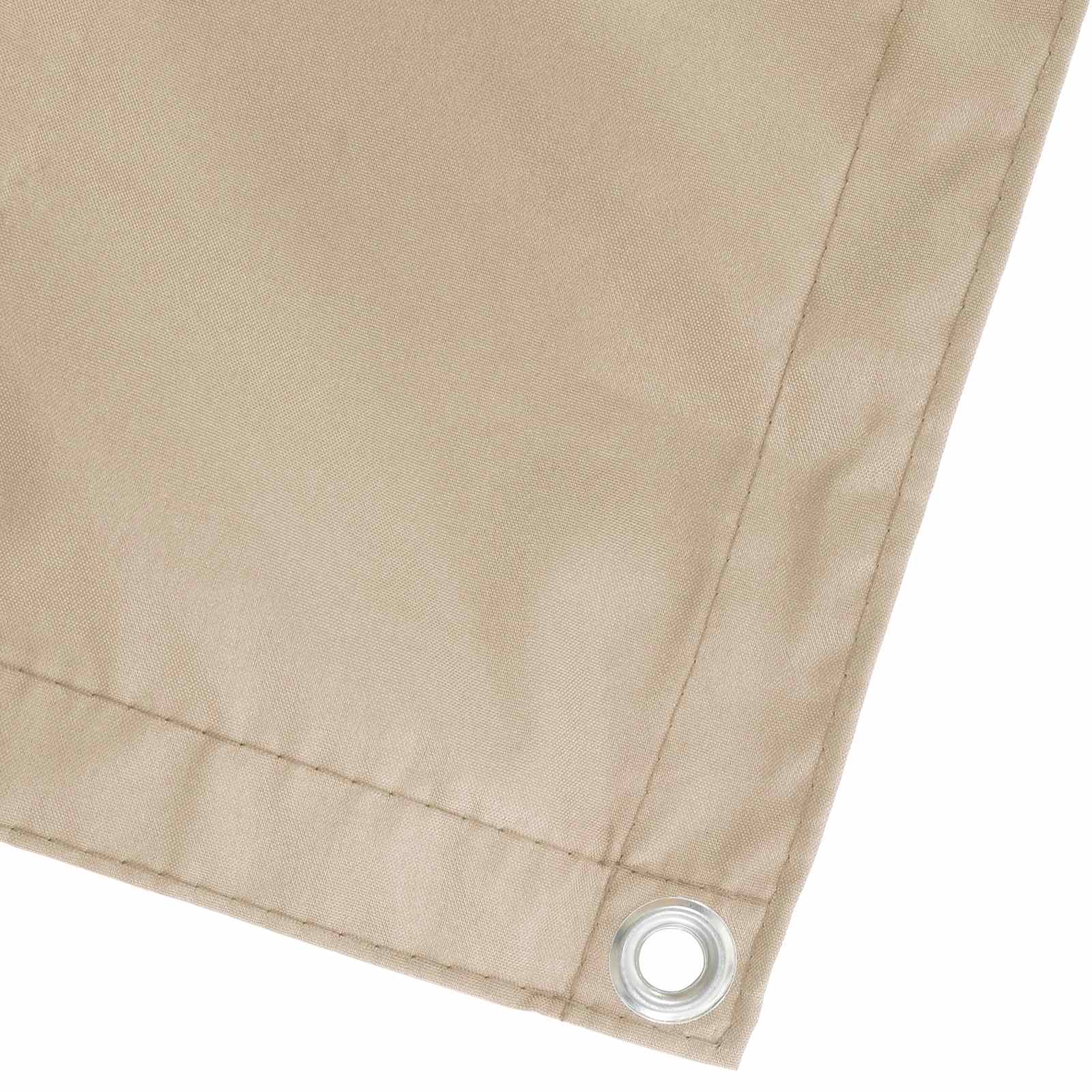 Balkon Sichtschutz 180 x 500 cm Stoff mit PU-Beschichtung Beige