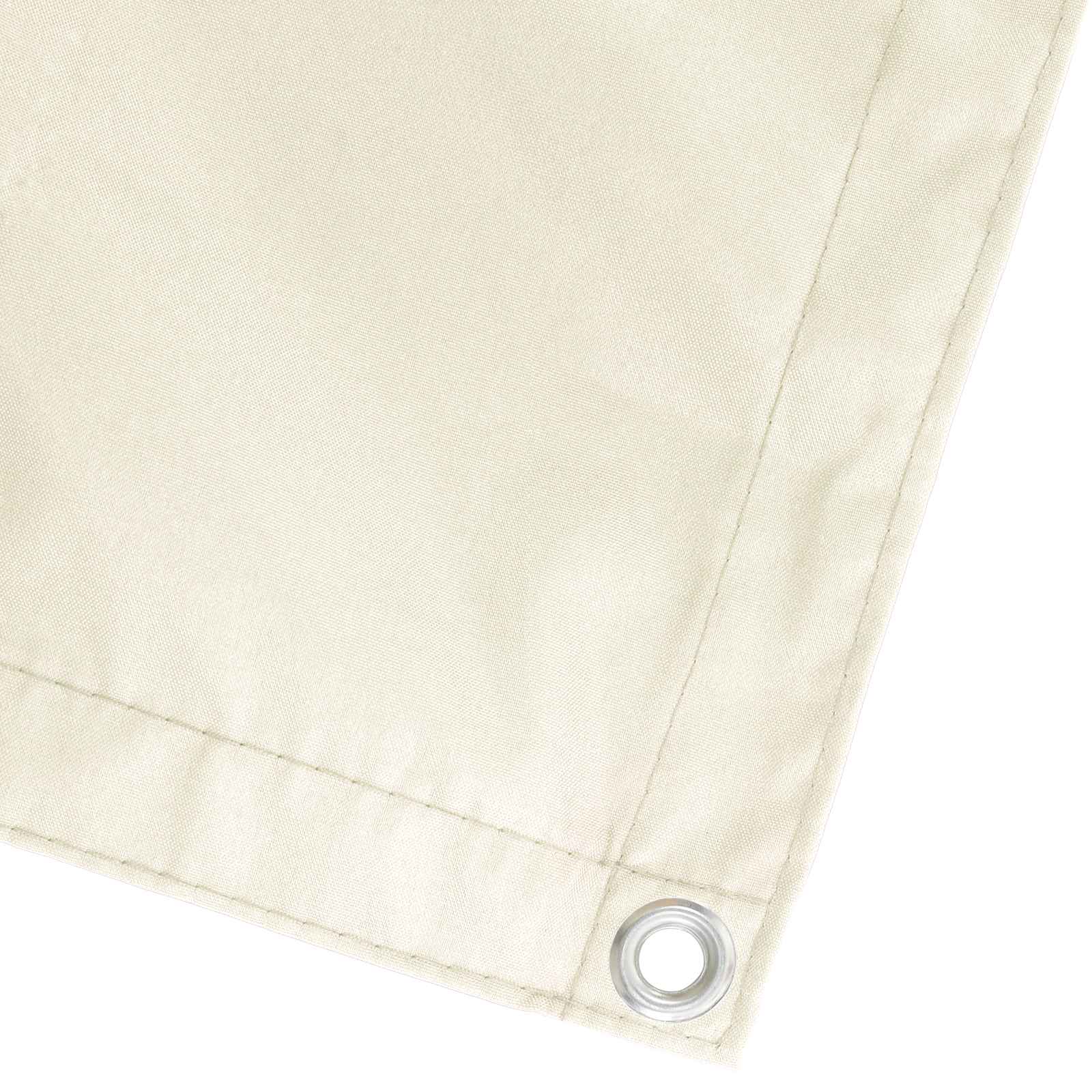 Balkon Sichtschutz 150 x 700 cm Stoff mit PU-Beschichtung Creme