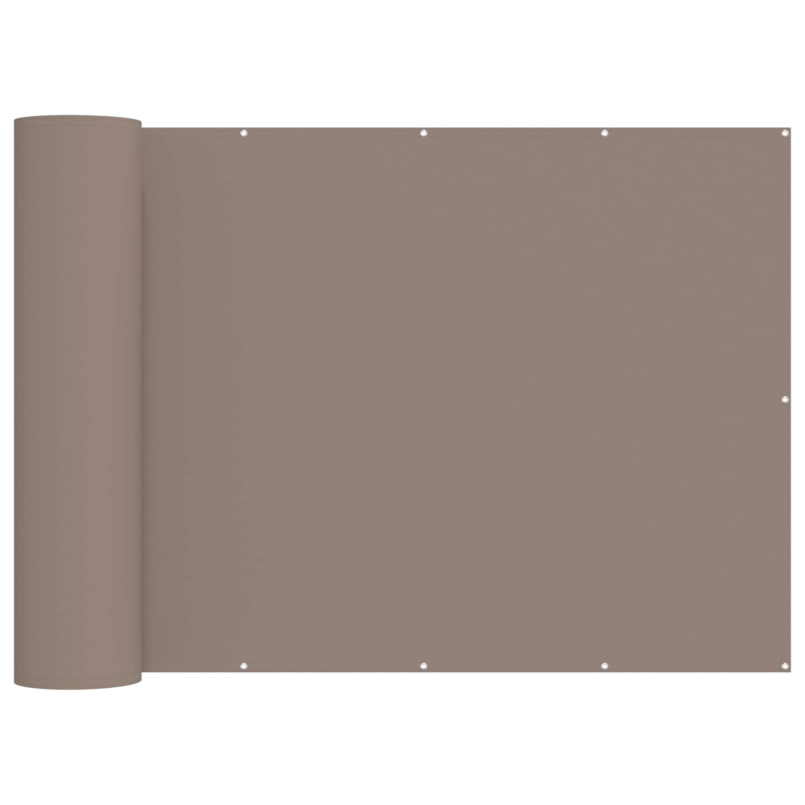 Balkon Sichtschutz 150 x 200 cm Stoff mit PU-Beschichtung Taupe