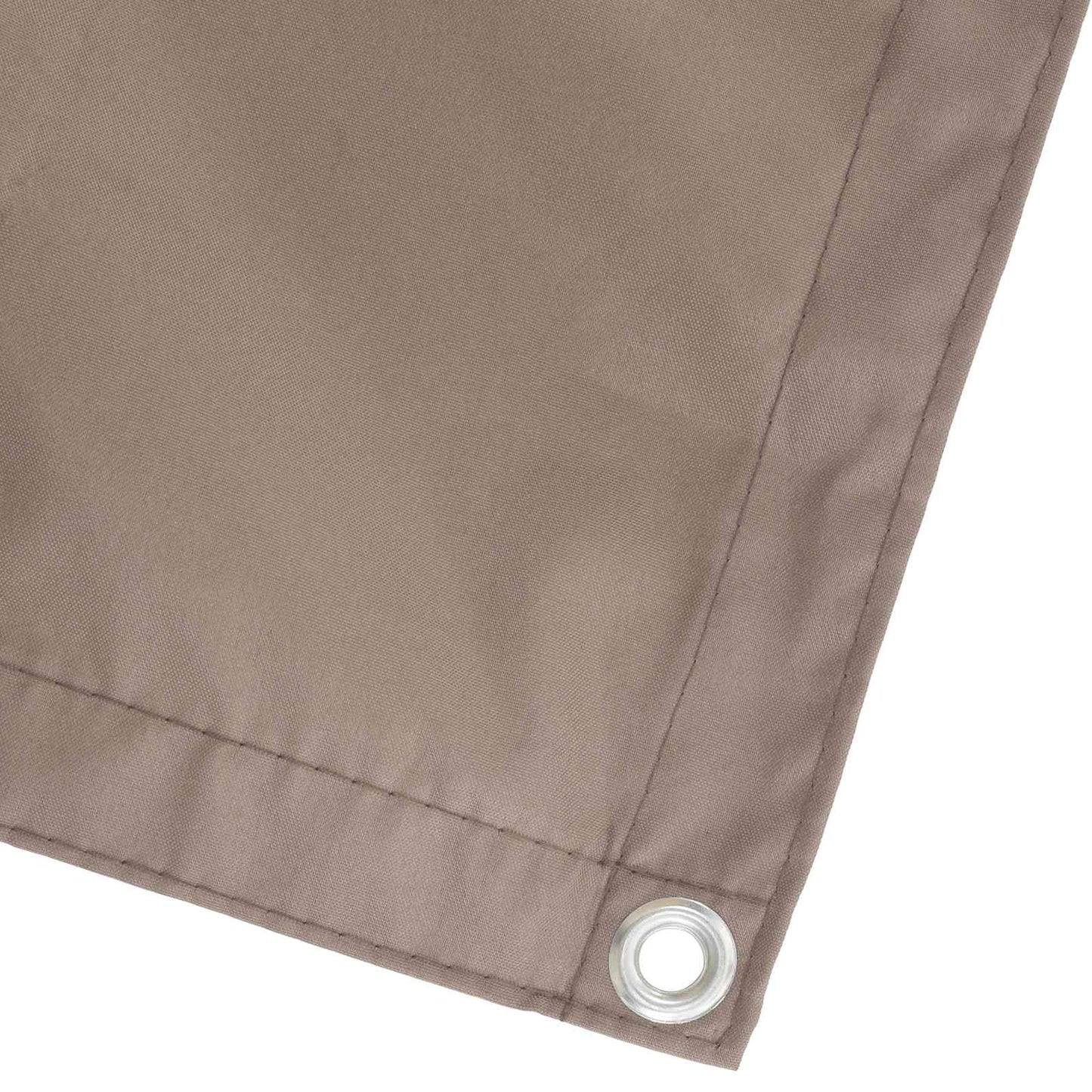 Balkon Sichtschutz 150 x 300 cm Stoff mit PU-Beschichtung Taupe