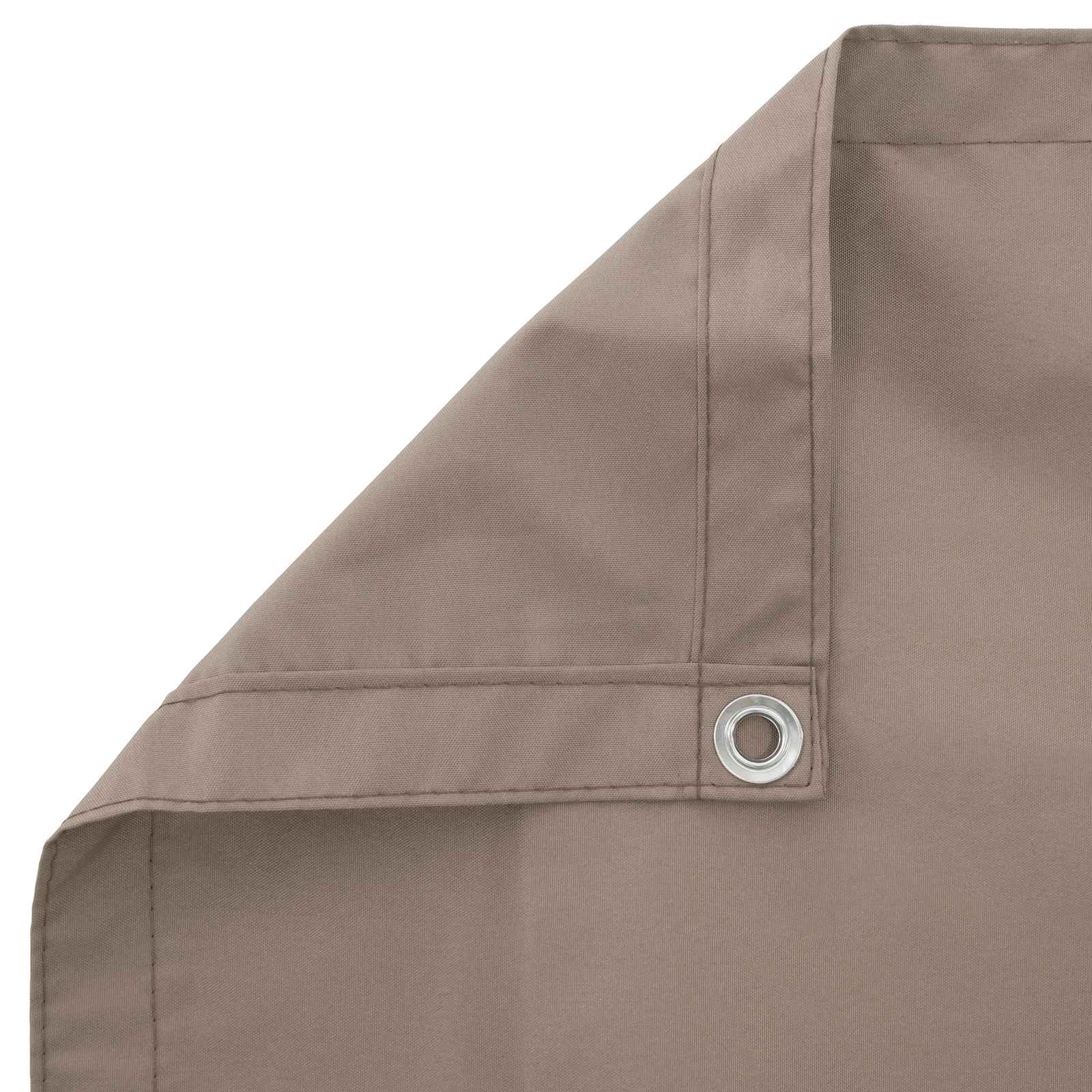 Balkon Sichtschutz 150 x 300 cm Stoff mit PU-Beschichtung Taupe