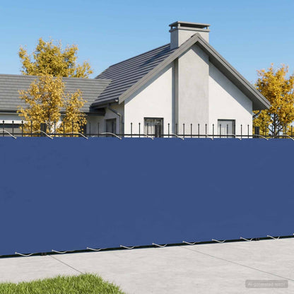 Balkon Sichtschutz 150 x 600 cm Stoff mit PU-Beschichtung Blau
