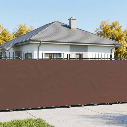 Balkon Sichtschutz 150 x 300 cm Stoff mit PU-Beschichtung Braun