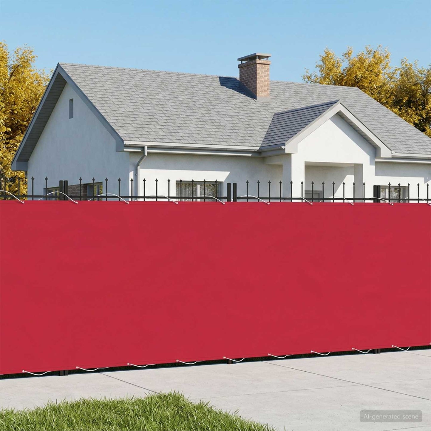 Balkon Sichtschutz 150 x 300 cm Stoff mit PU-Beschichtung