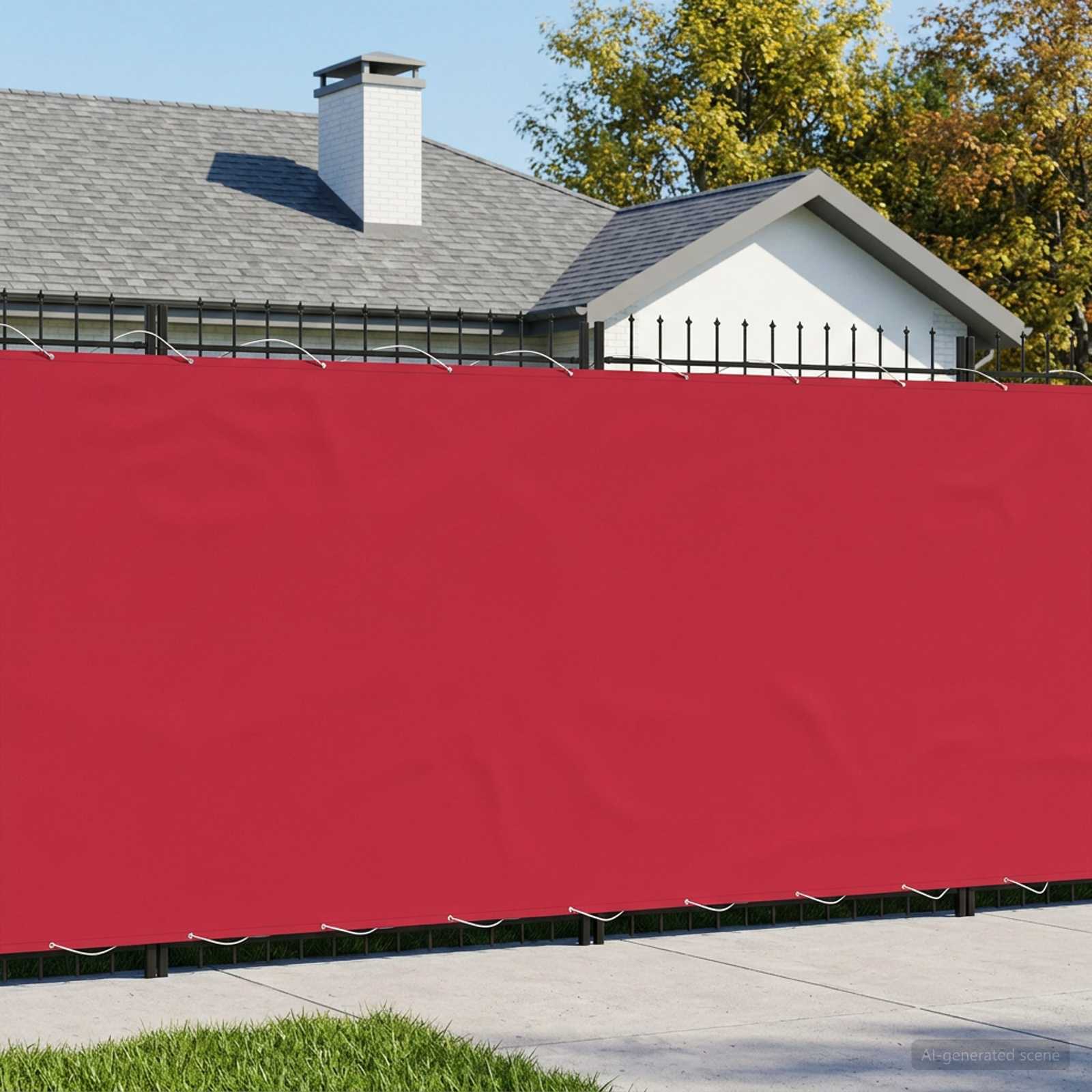 Balkon Sichtschutz 180 x 300 cm Stoff mit PU-Beschichtung