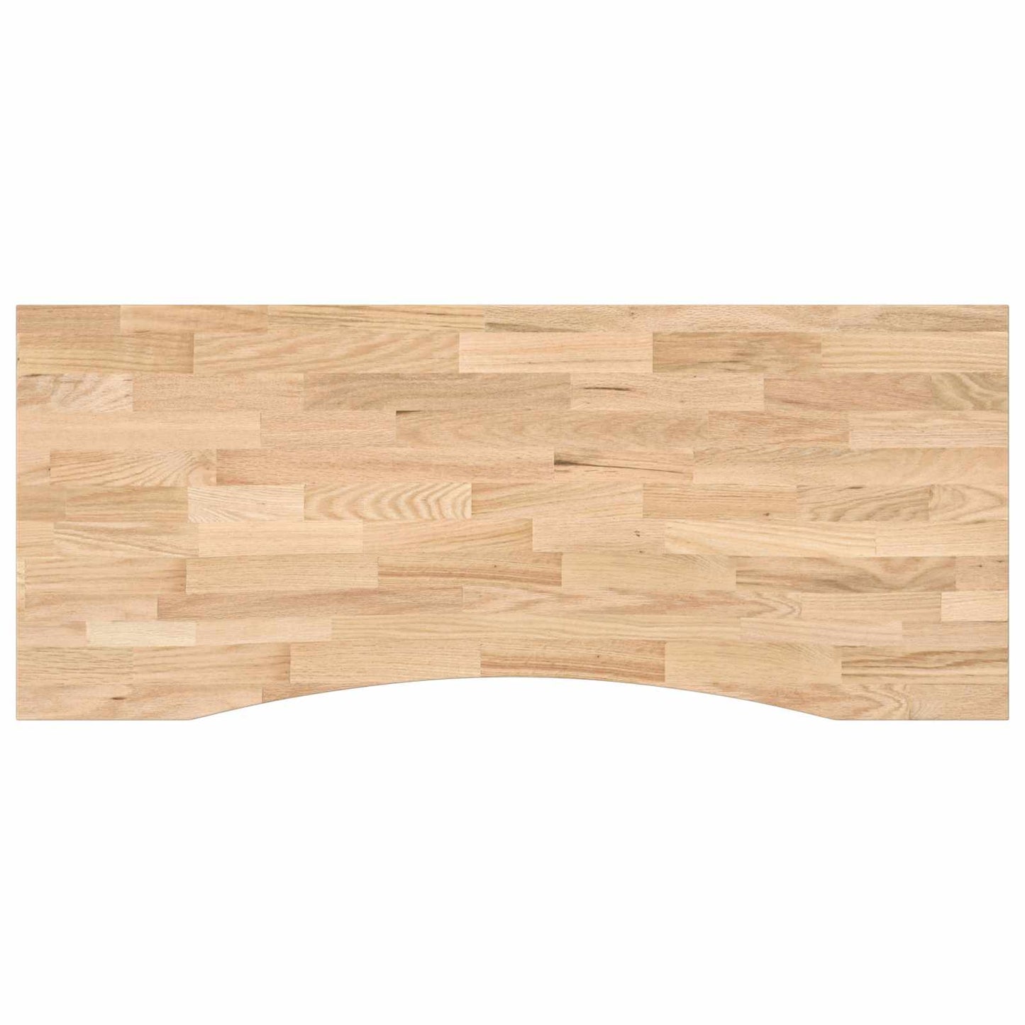 Schreibtisch Weiß und Natur 120 x 60 cm Massivholz Eiche