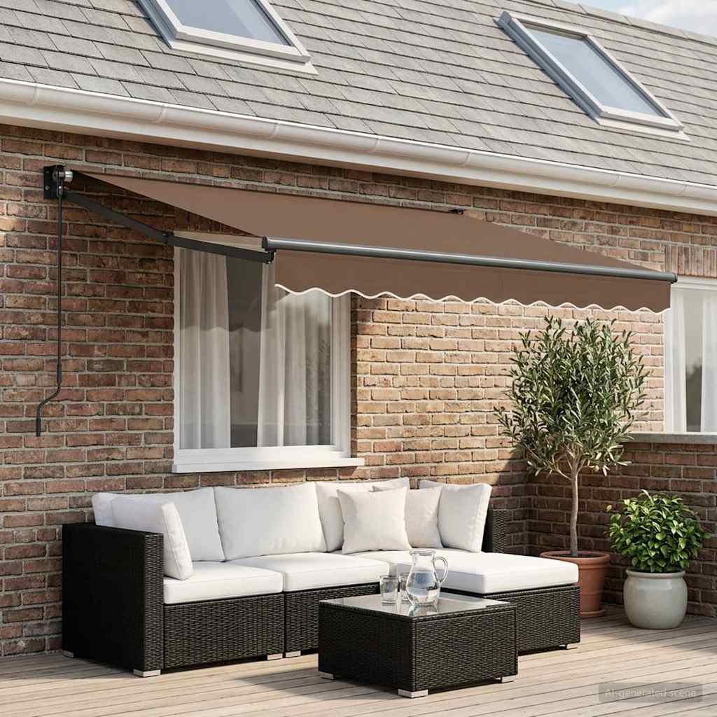 Ausziehbare Markise Taupe 3 x 2,5 m