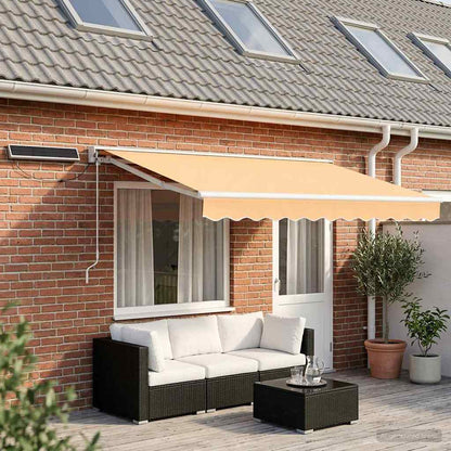 Elektrische ausziehbare Markise Sand 4,5 × 3 m