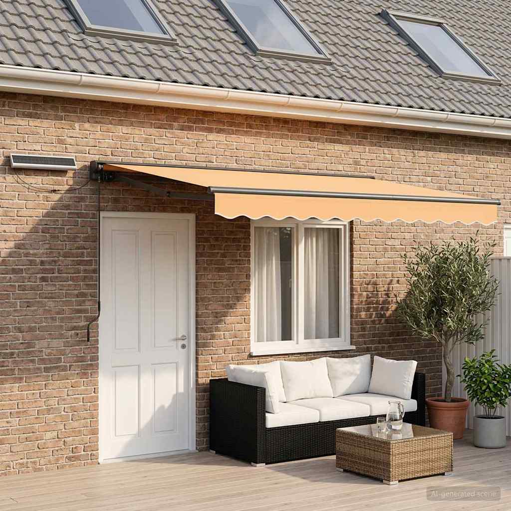 Elektrische ausziehbare Markise Sand 4 x 3 m