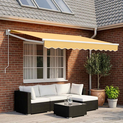 Ausziehbare Markise Sand 3 x 2,5 m 100% Polyester und Aluminium