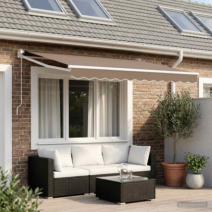 Ausziehbare Markise Taupe 3 x 2,5 m