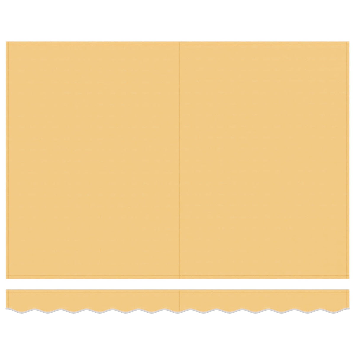 Ausziehbare Markise Sand 350 x 250 cm Leinen und Aluminium