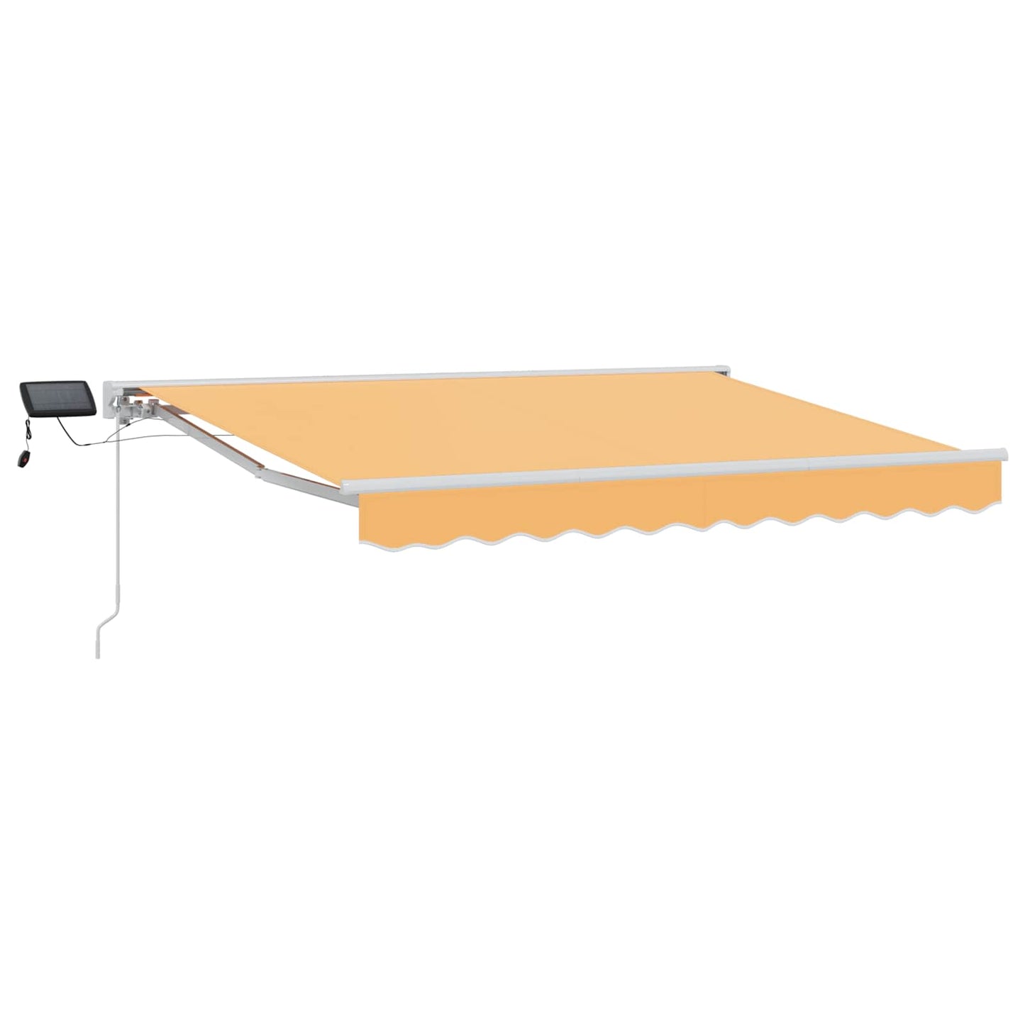Manueller Markisenrahmen mit LEDs Sand 3,5 x 2,5 m