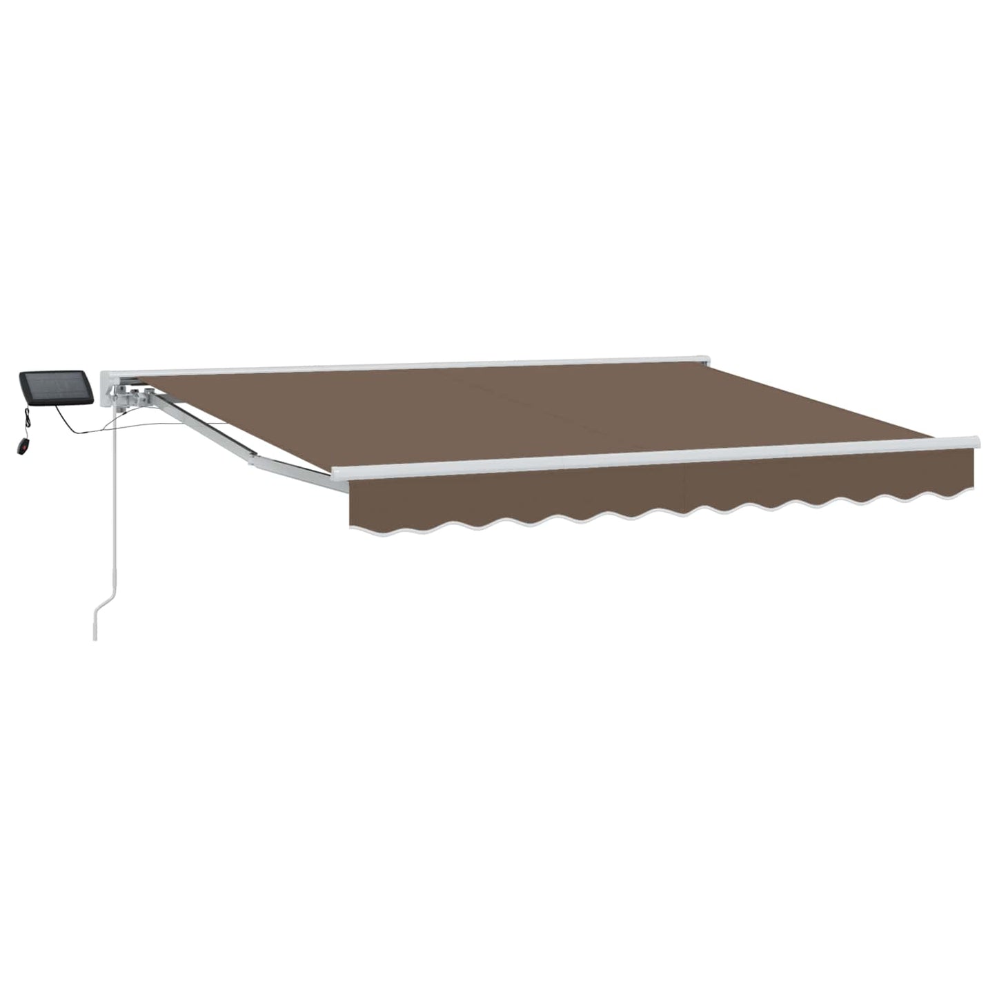 Manueller Markisenrahmen mit LEDs Taupe 4 x 3 m