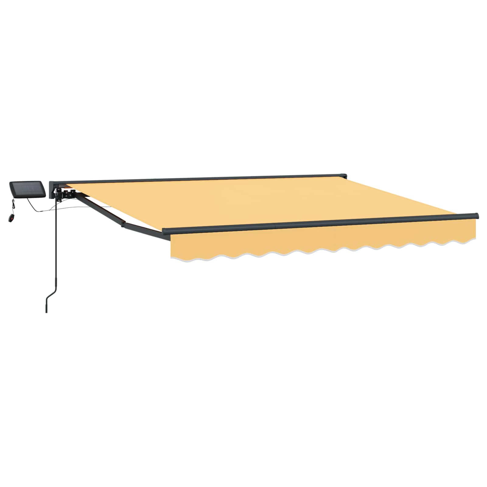 Manueller Markisenrahmen mit LEDs Sand 4 x 3 m