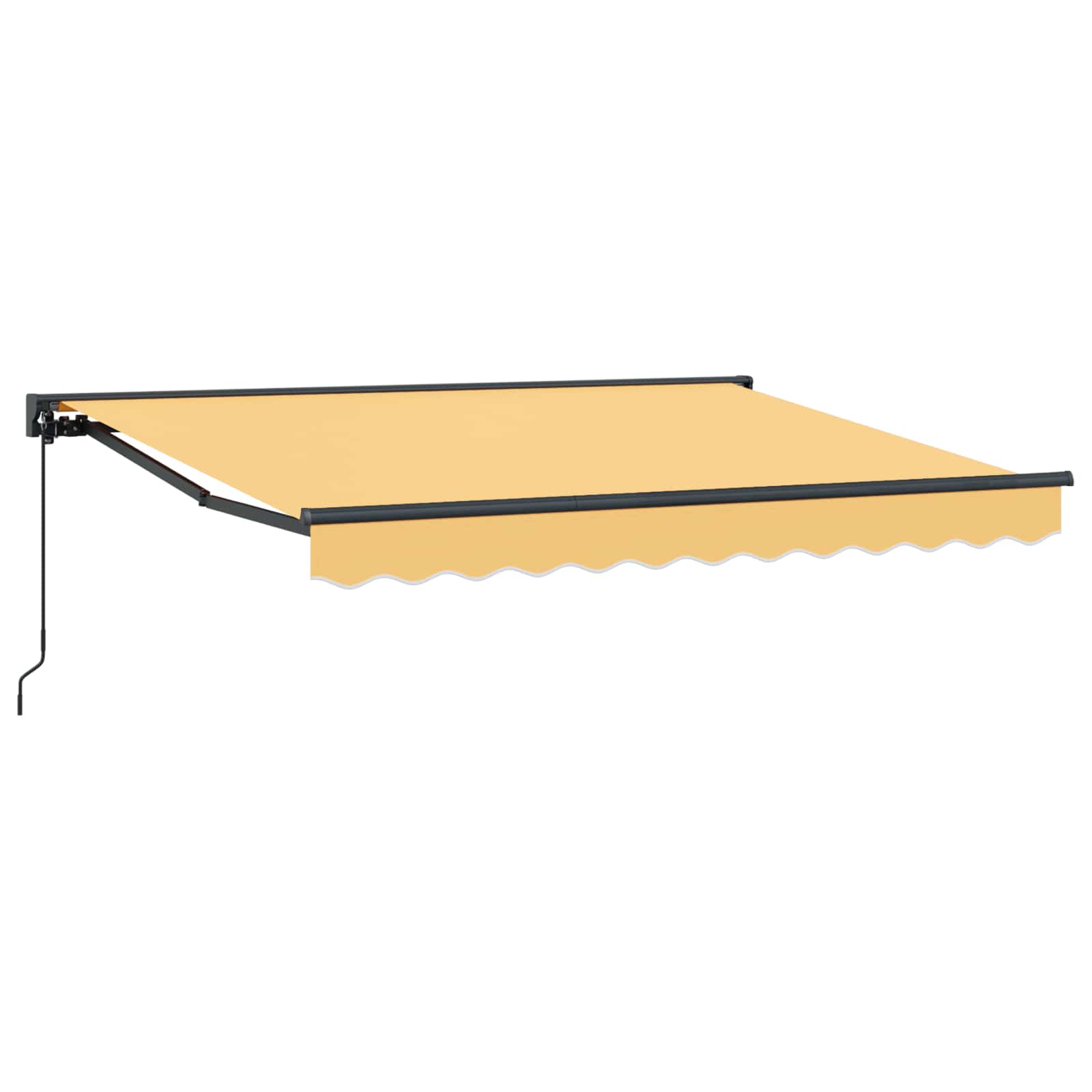 Manuell einziehbare Markise Sand 4 × 3,5 m
