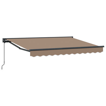 Manuell einziehbare Markise Taupe 4 × 3,5 m