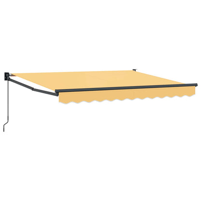 Ausziehbare Markise Sand 4,5 × 3 m 100% Polyester und Aluminium