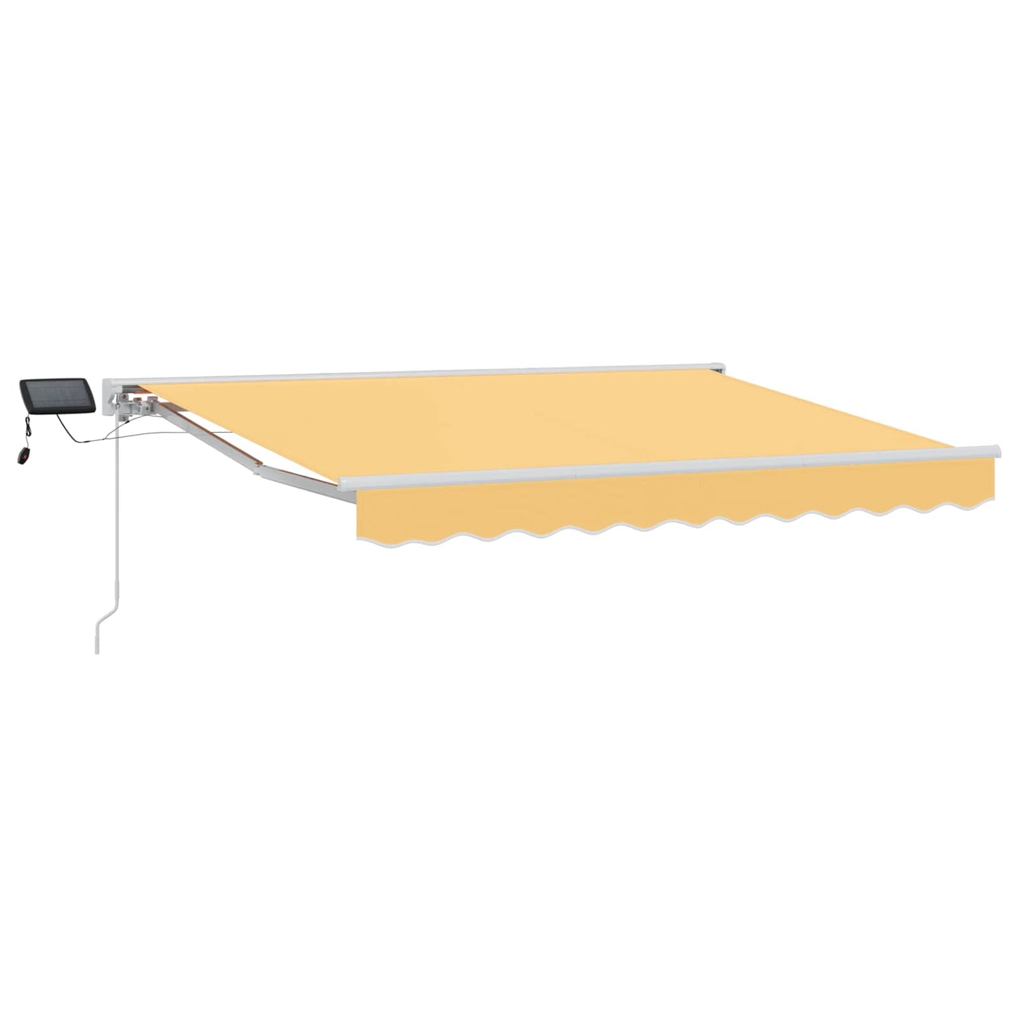 Manueller Markisenrahmen mit LEDs Sand 4,5 × 3 m