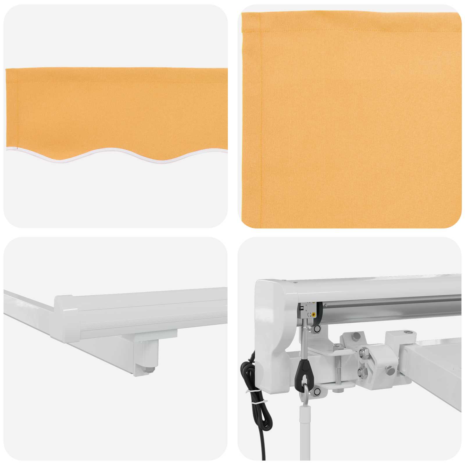 Elektrische ausziehbare Markise Sand 4,5 × 3 m