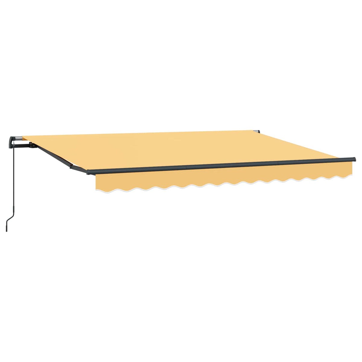 Ausziehbare Markise Sand 500 x 300 cm Polyester und Aluminium