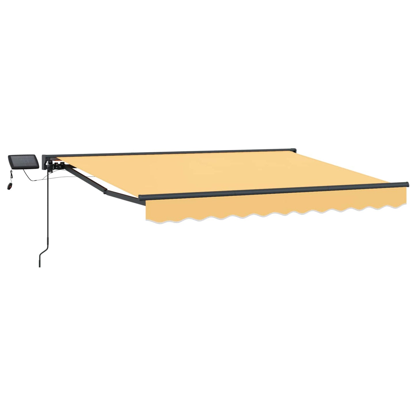 Manueller Markisenrahmen mit LEDs Sand 5 x 3 m