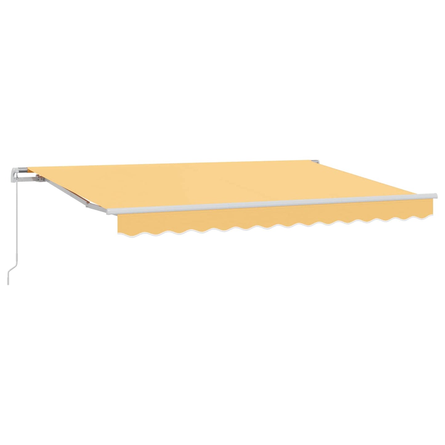 Ausziehbare Markise Sand 600 cm Polyester und Aluminium