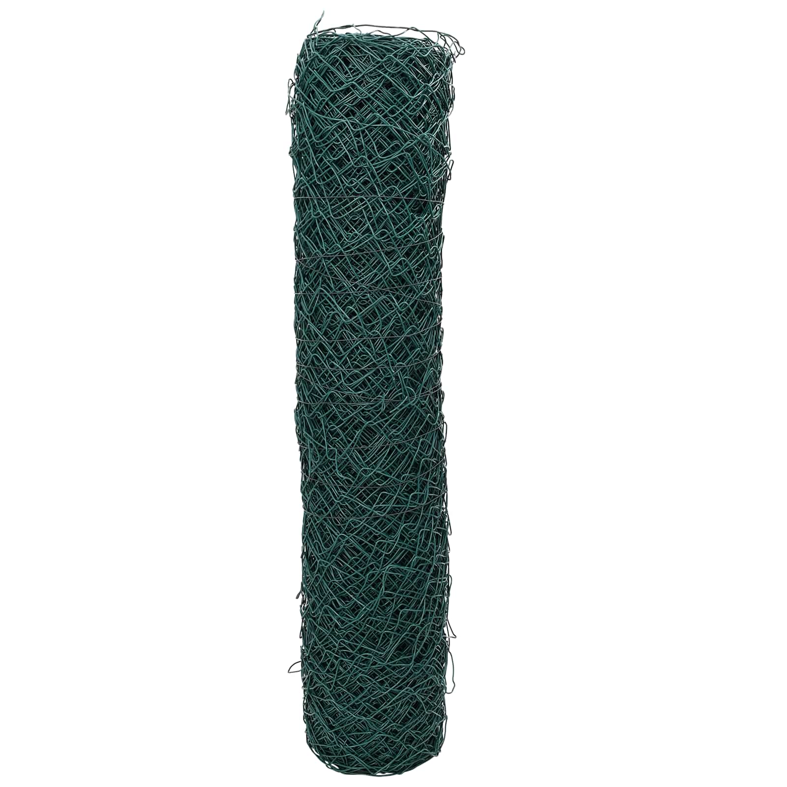 Kettenzaun 2 x 20 m Stahl Grün
