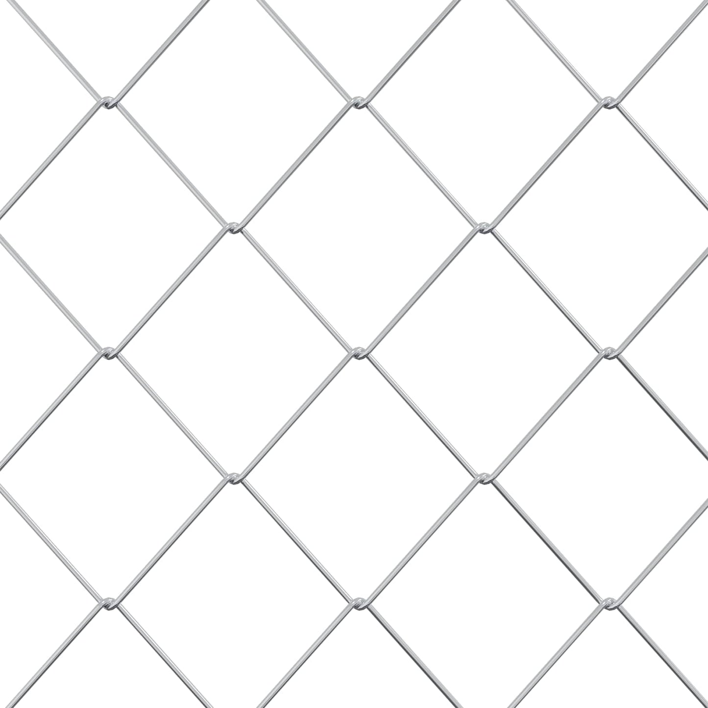 Maschendrahtzaun 2 x 20 m Glas Verzinkt
