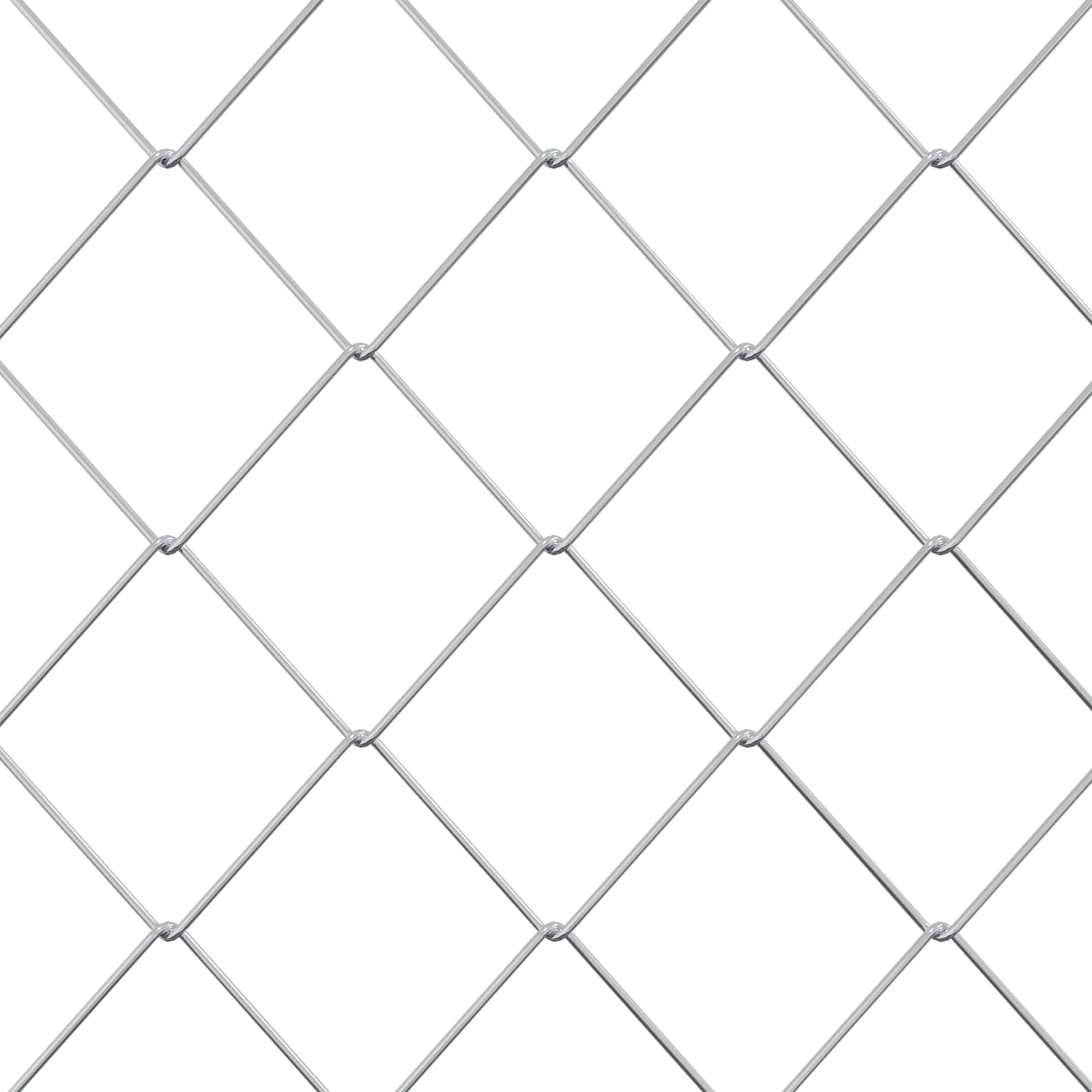 Maschendrahtzaun 2 x 20 m Glas Verzinkt